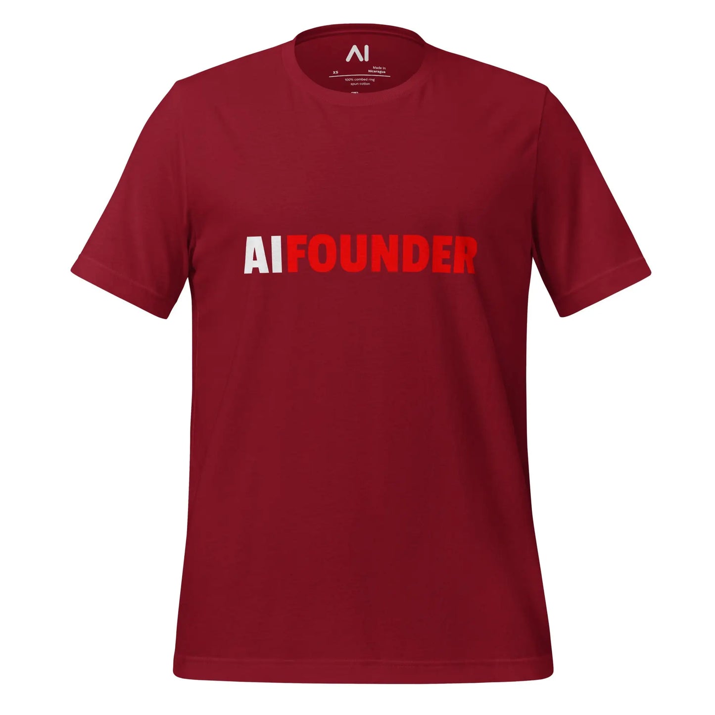 AI FOUNDER T-Shirt (unisex) - Cardinal / M