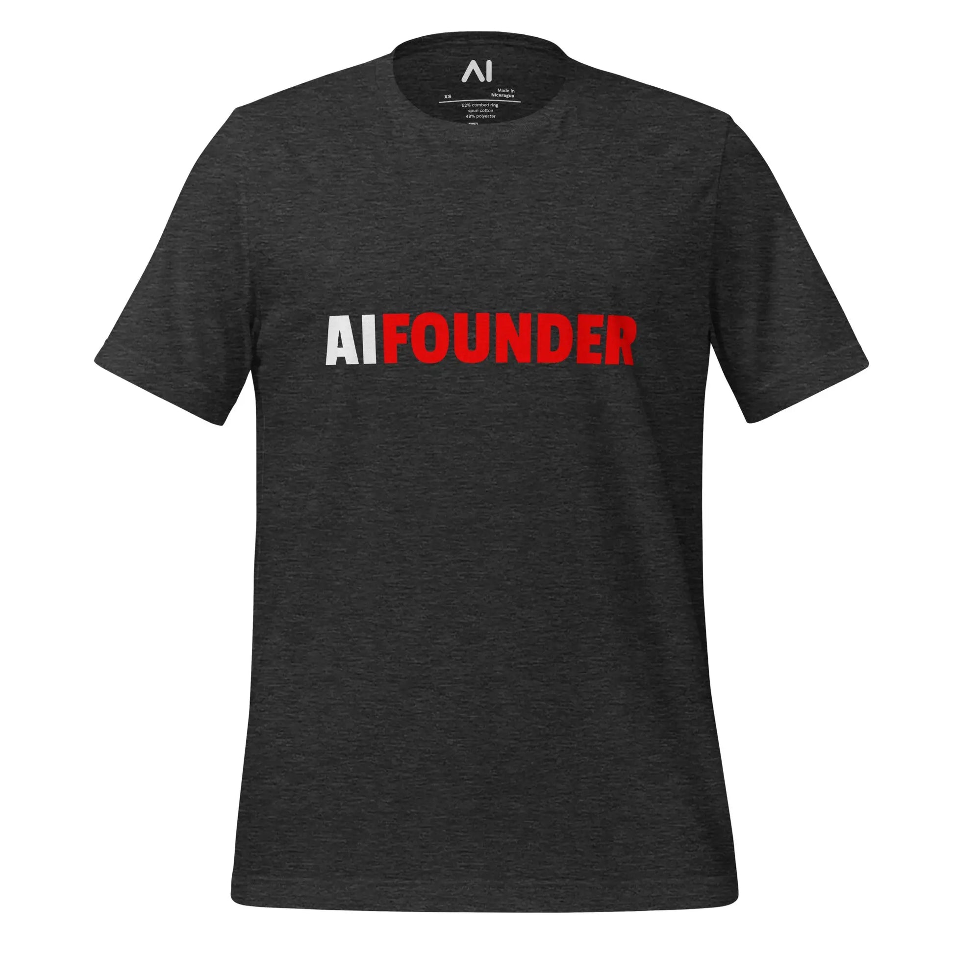 AI FOUNDER T-Shirt (unisex) - Dark Grey Heather / M