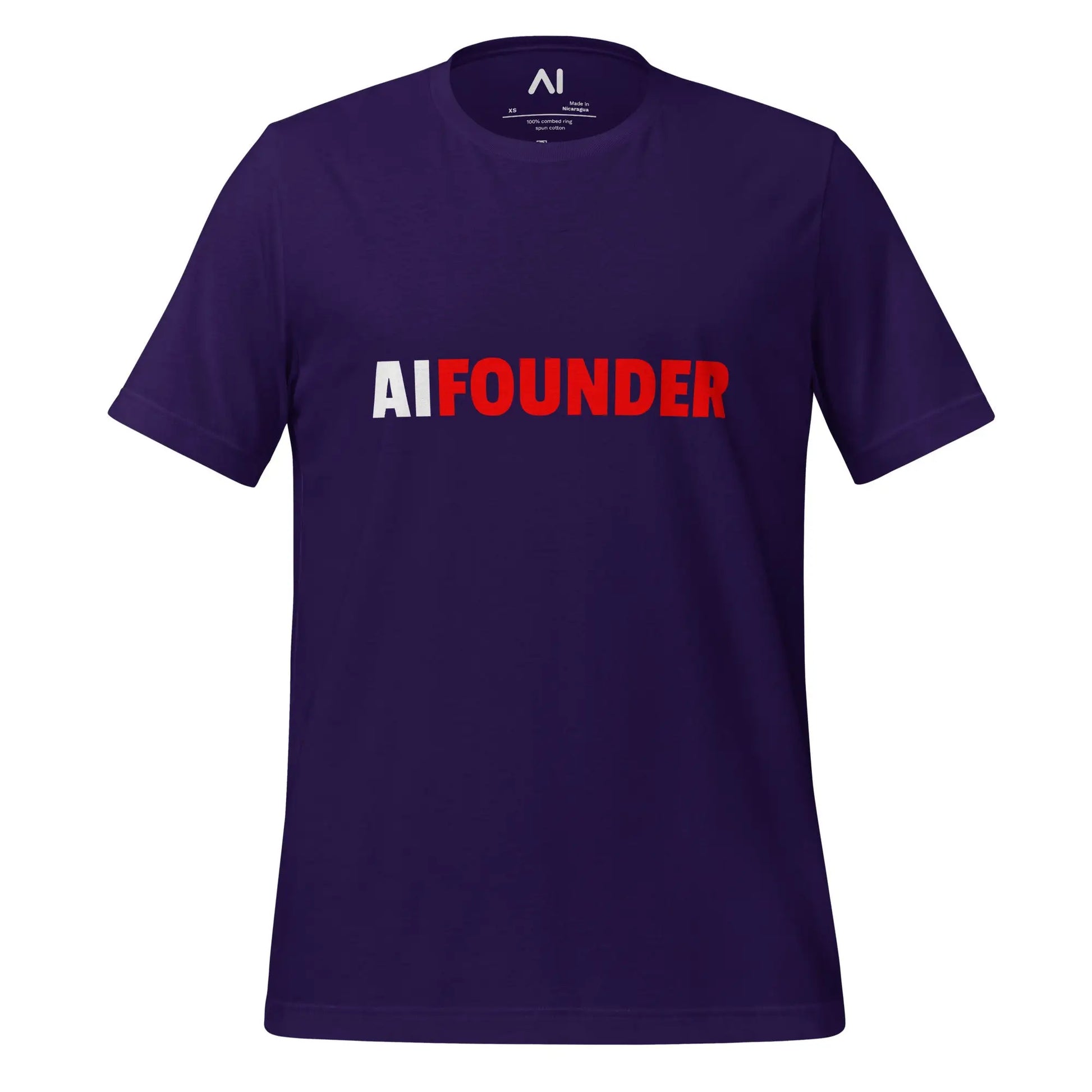 AI FOUNDER T-Shirt (unisex) - Team Purple / M