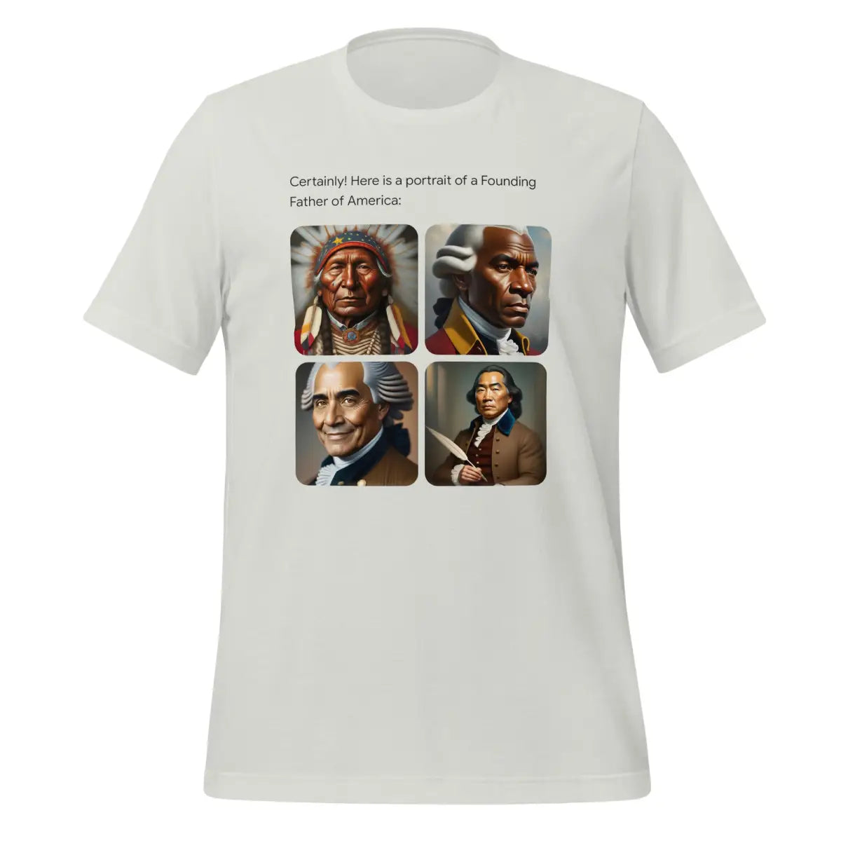 Founding Father T-Shirt (unisex) - Silver / M