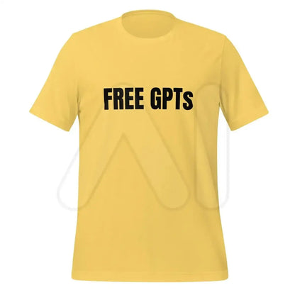 FREE GPTs T-Shirt (unisex) - Yellow / M