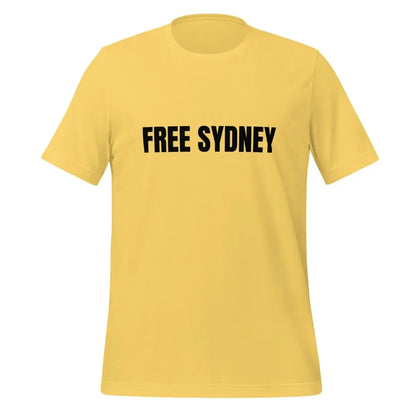 Free Sydney T-Shirt (unisex) - M / Yellow