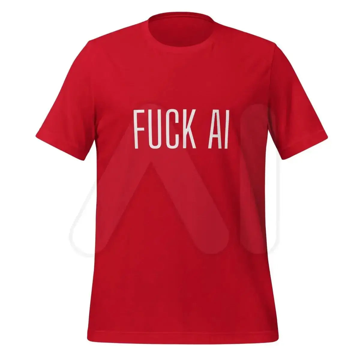 Fuck AI T-Shirt 3 (unisex) - Red / M