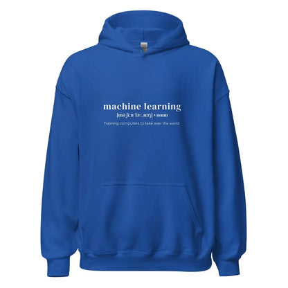 Funny Definition of Machine Learning Hoodie (unisex) - Royal / M