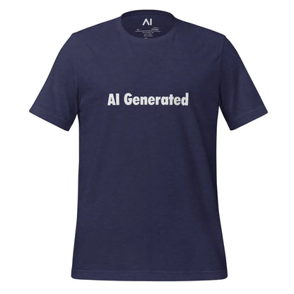 The Ai Generated T-shirt (unisex) Heather Midnight Navy / m.