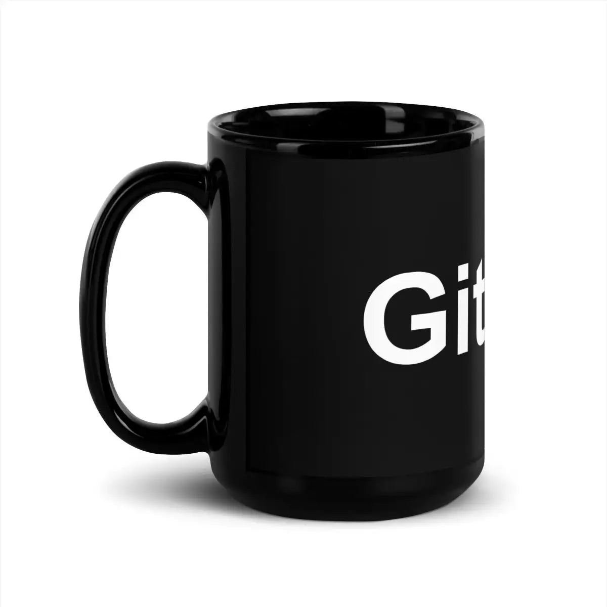 GitHub for Adults Black Glossy Mug