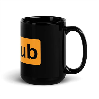 GitHub for Adults Black Glossy Mug