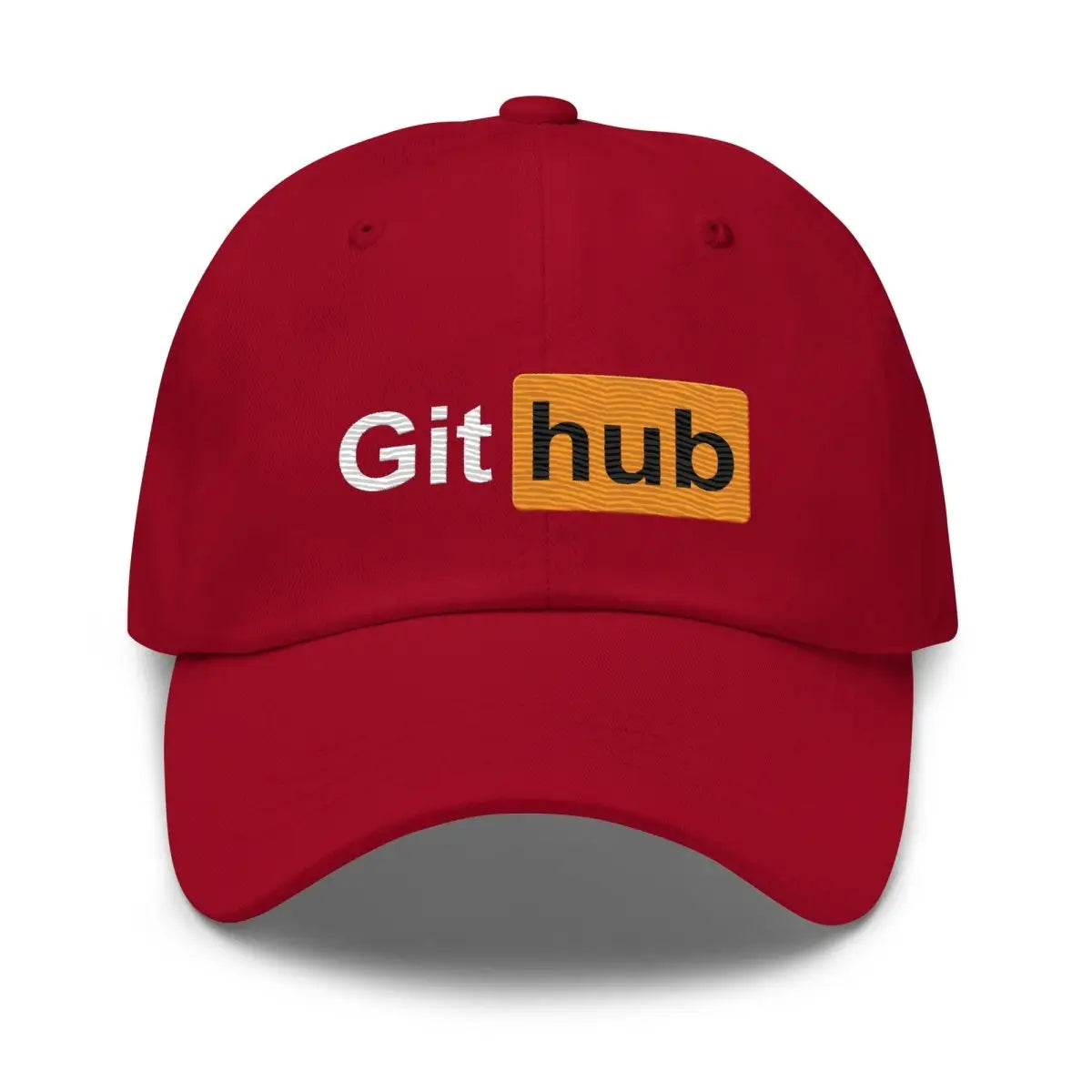 GitHub for Adults Embroidered Cap - Cranberry