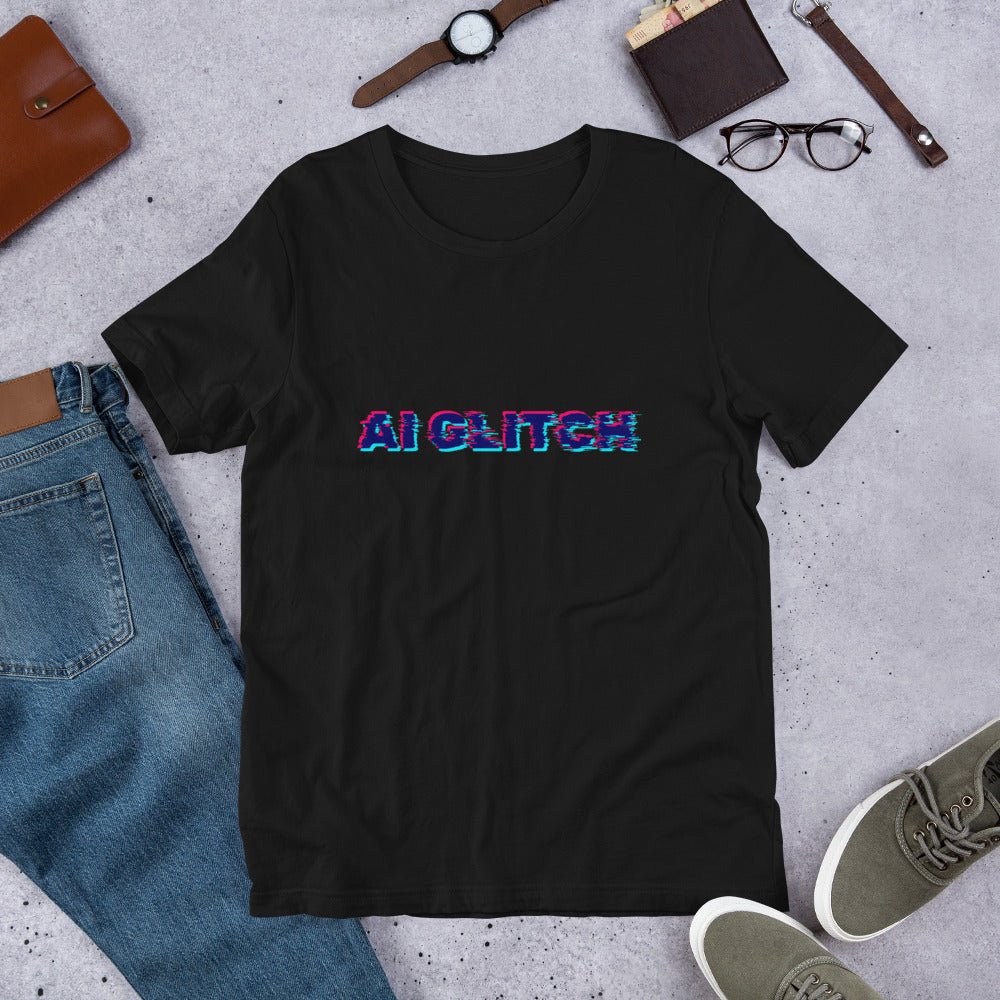 AI GLITCH T-Shirt (unisex) - Black - AI Store