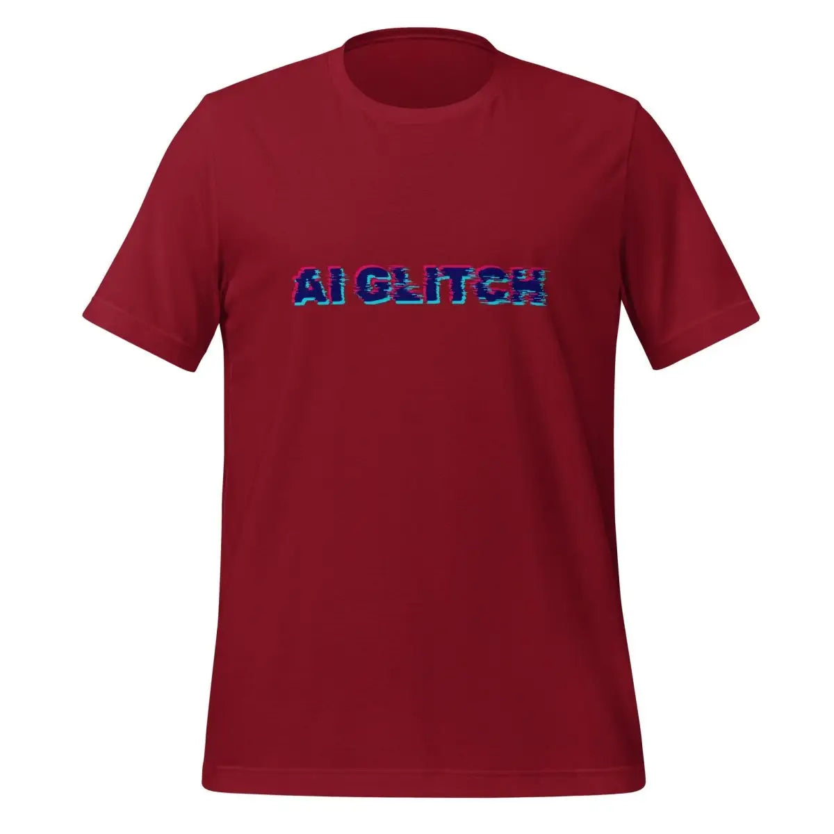 The Ai Glitch T-shirt (unisex) Cardinal / m.