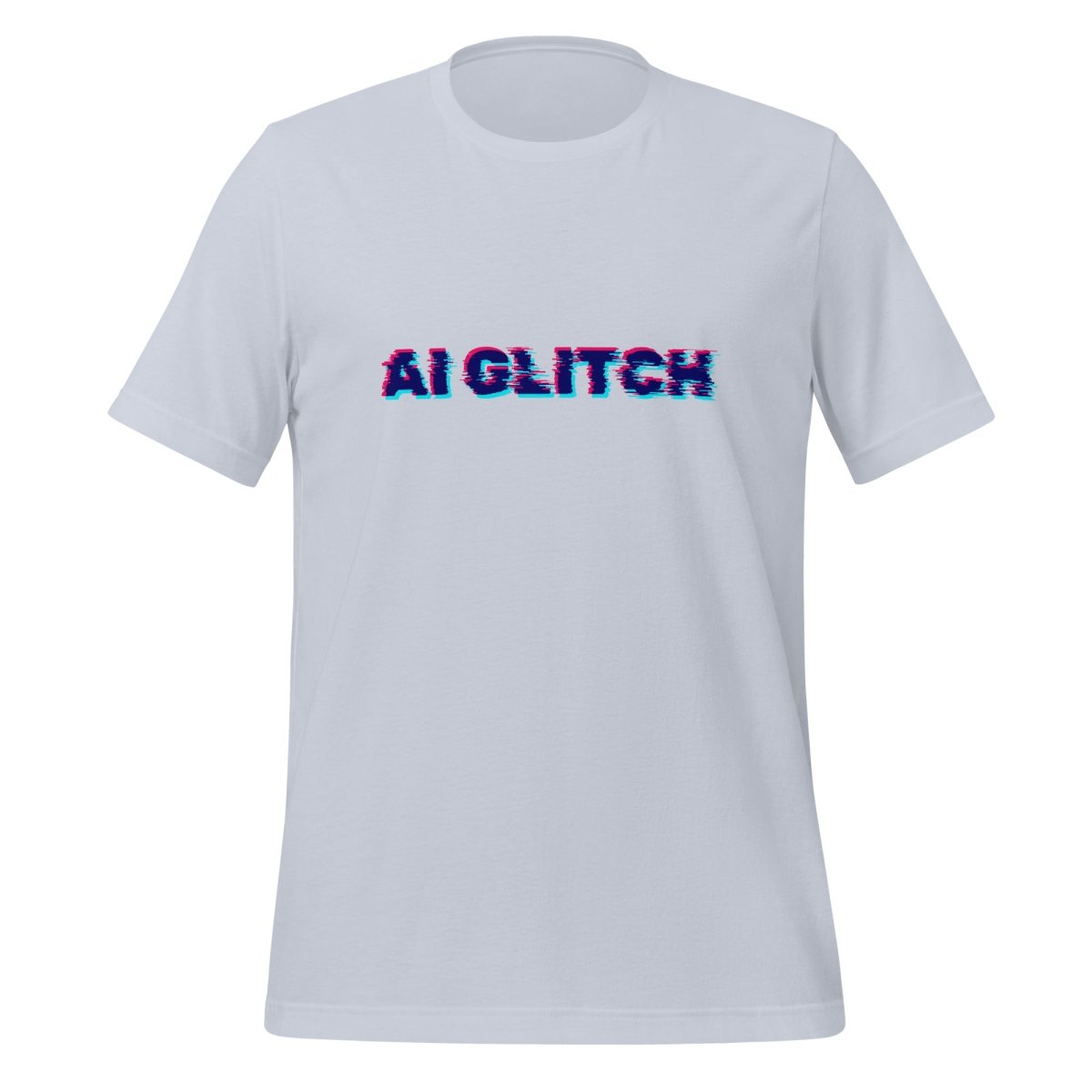 AI GLITCH T-Shirt (unisex) - Light Blue - AI Store