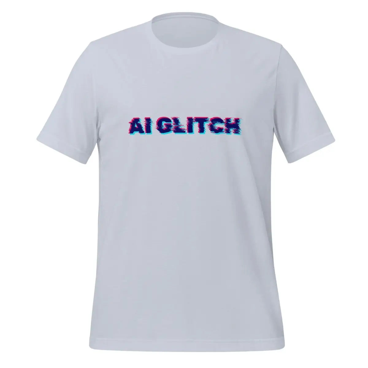 The Ai Glitch T-shirt (unisex) Light Blue / m.