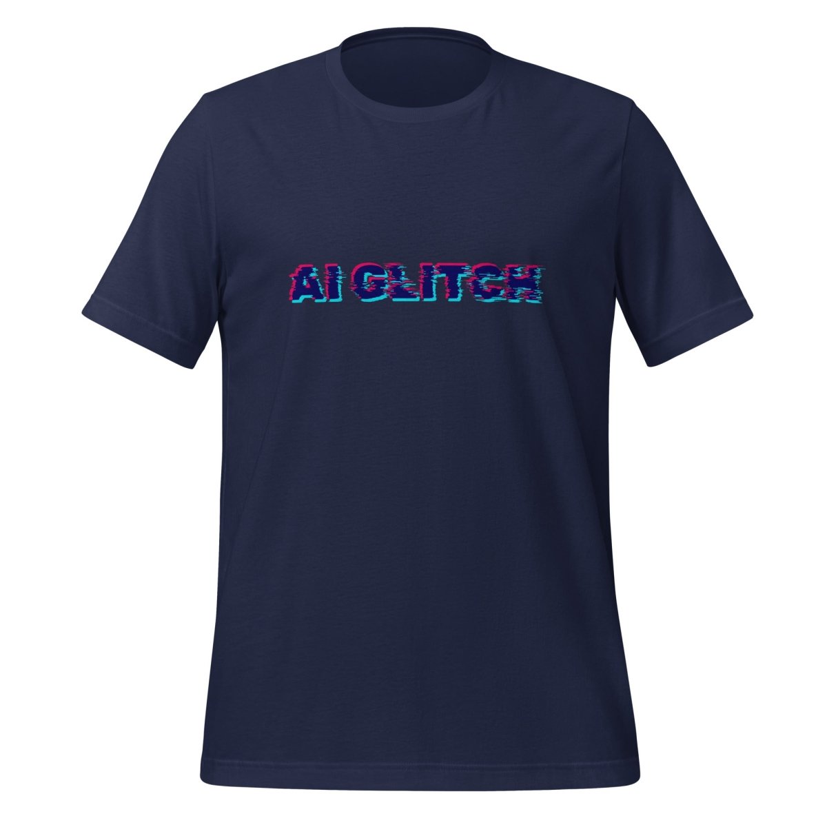 AI GLITCH T-Shirt (unisex) - Navy - AI Store