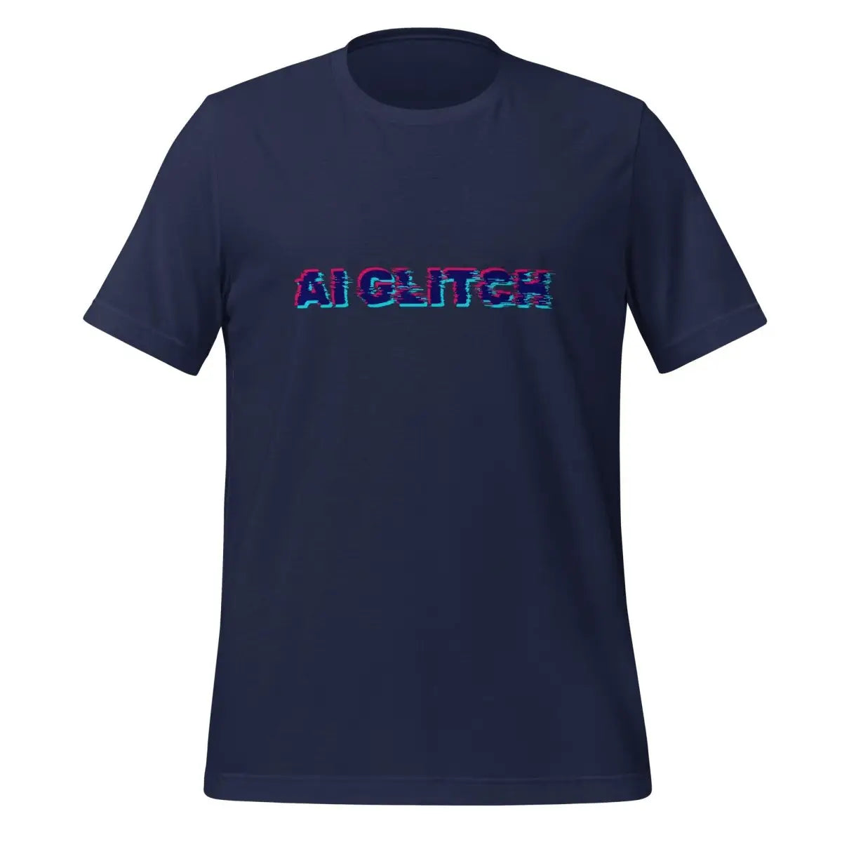 The Ai Glitch T-shirt (unisex) Navy / m.