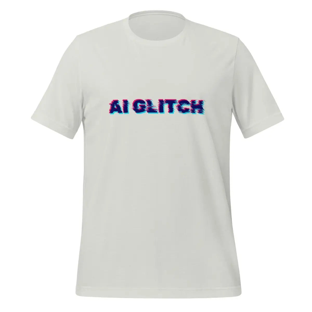 The Ai Glitch T-shirt (unisex) Silver / m.