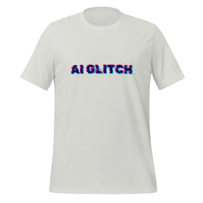 The Ai Glitch T-shirt (unisex) Silver / m.