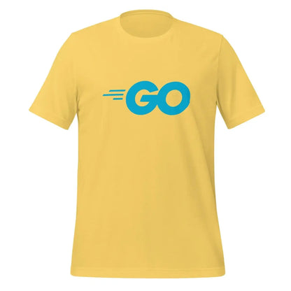 Go Language Logo T-Shirt (unisex) - Yellow / M