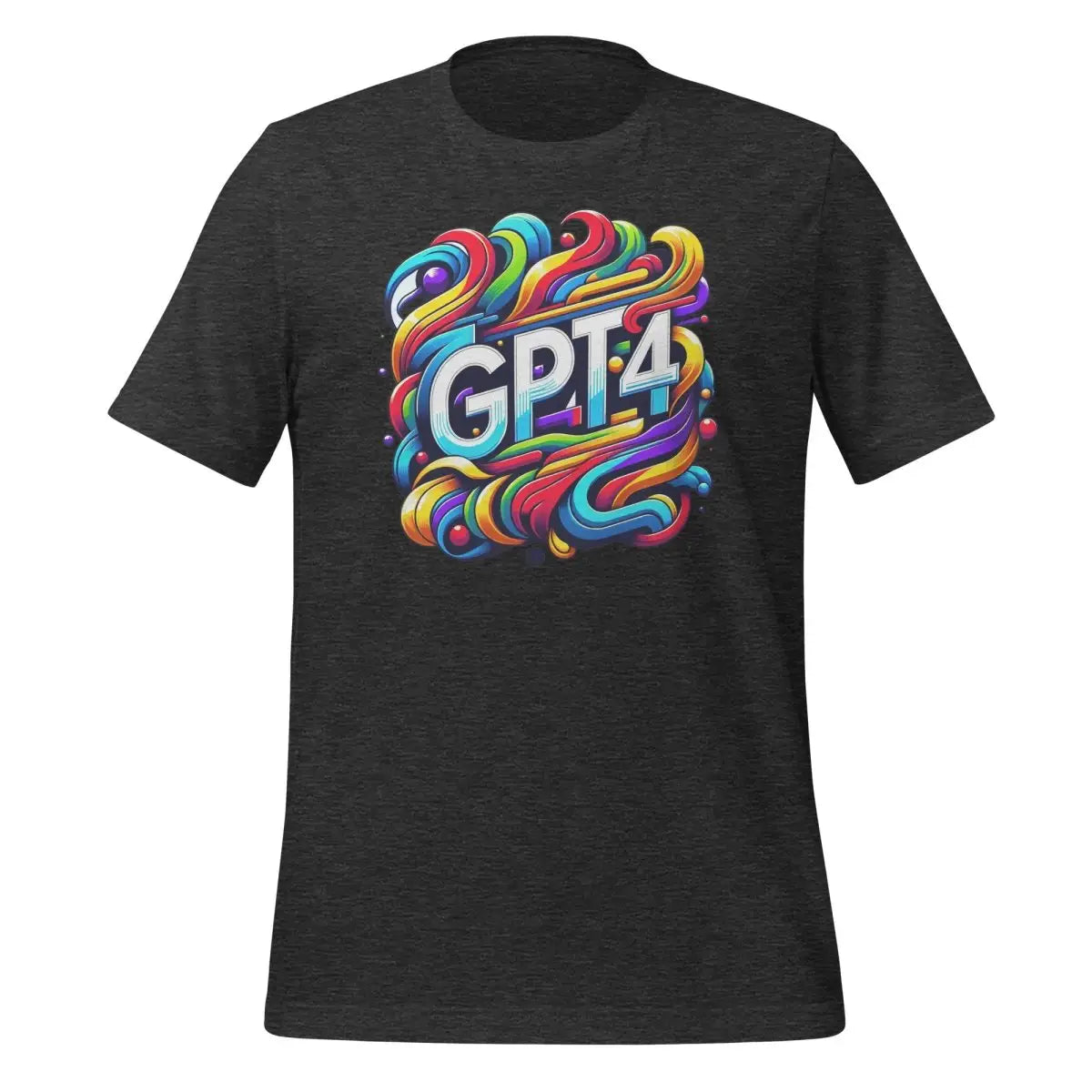 GPT-4 DALL-E Design T-Shirt (unisex) - Dark Grey Heather / M