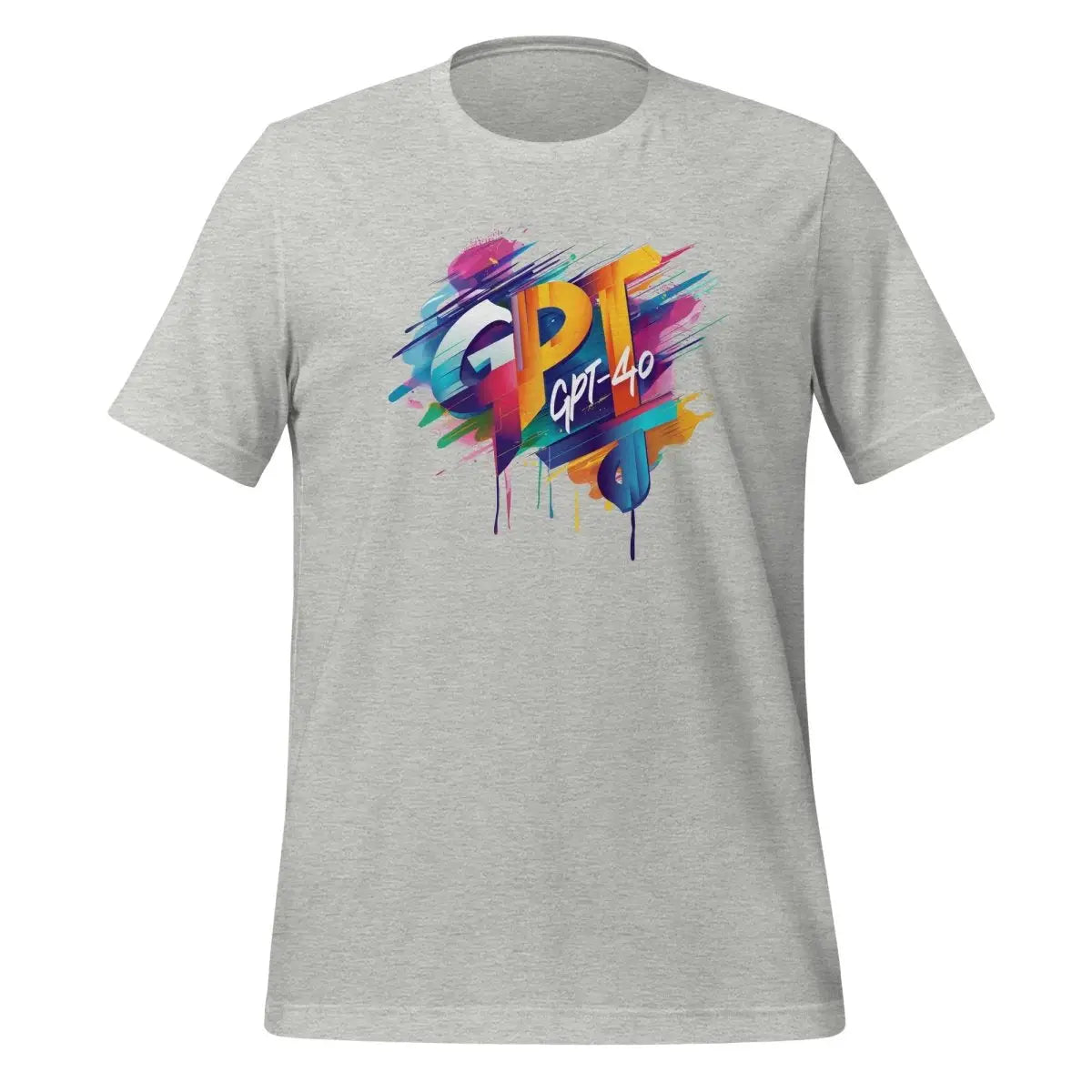 GPT-4o Midjourney Design T-Shirt (unisex) - Athletic Heather / M