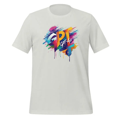 GPT-4o Midjourney Design T-Shirt (unisex) - Silver / M