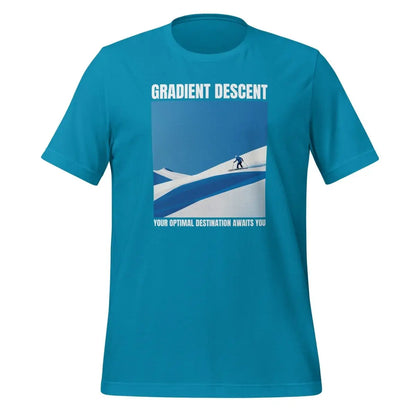 Gradient Descent T-Shirt 2 (unisex) - Aqua / M