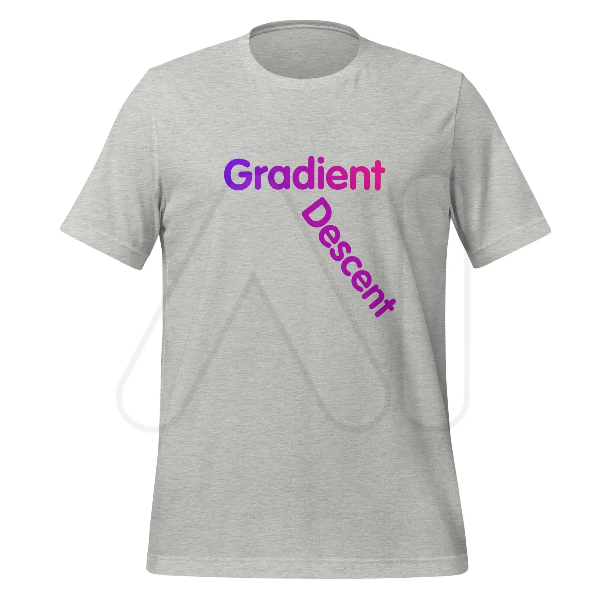 Gradient Descent T-Shirt 3 (unisex) - Athletic Heather / XS + 2024 AI Store Discount Code