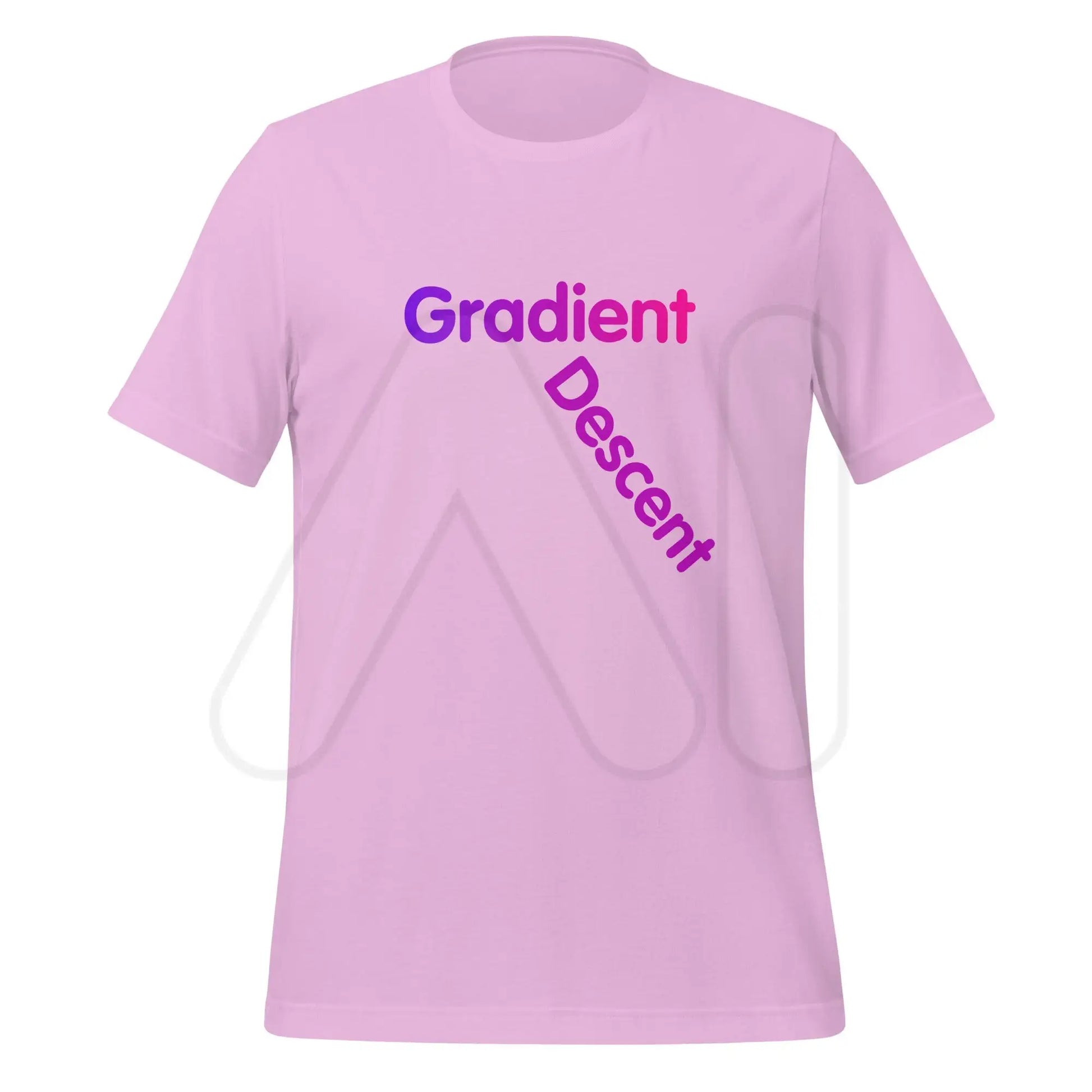 Gradient Descent T-Shirt 3 (unisex) - Lilac / S + 2024 AI Store Discount Code