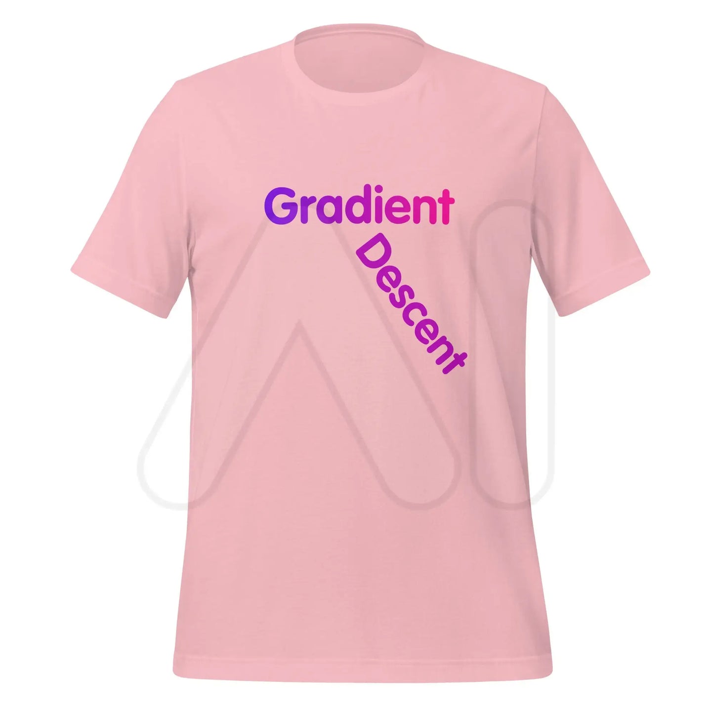 Gradient Descent T-Shirt 3 (unisex) - Pink / S + 2024 AI Store Discount Code