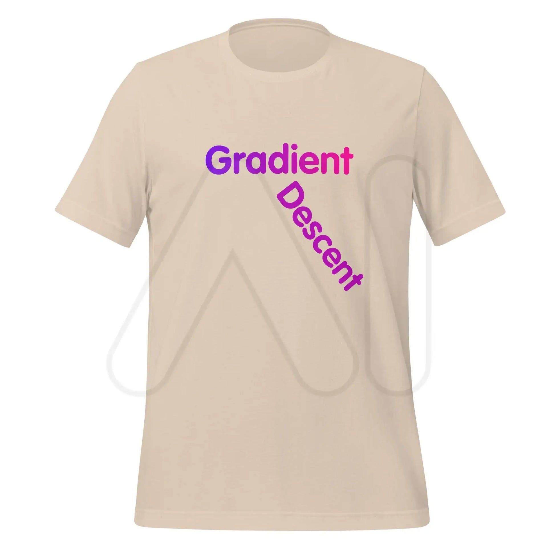 Gradient Descent T-Shirt 3 (unisex) - Soft Cream / XS + 2024 AI Store Discount Code