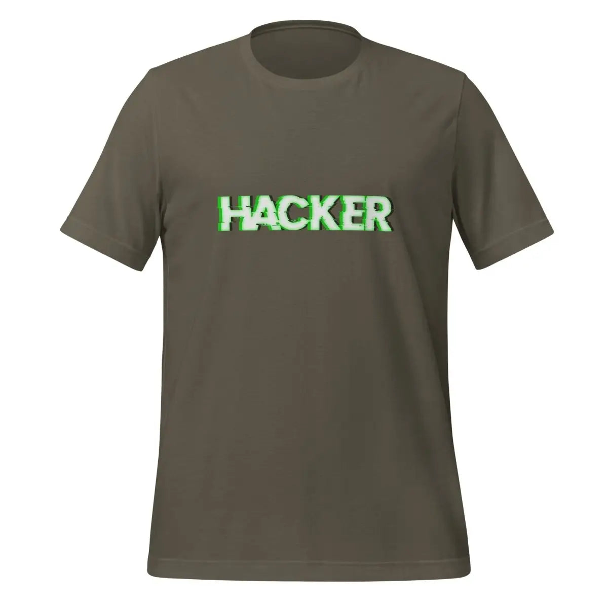 HACKER Glitch T-Shirt (unisex) - Army / M