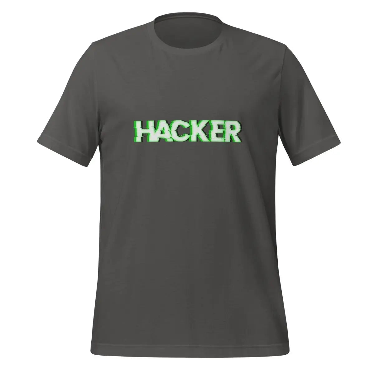 HACKER Glitch T-Shirt (unisex) - Asphalt / M