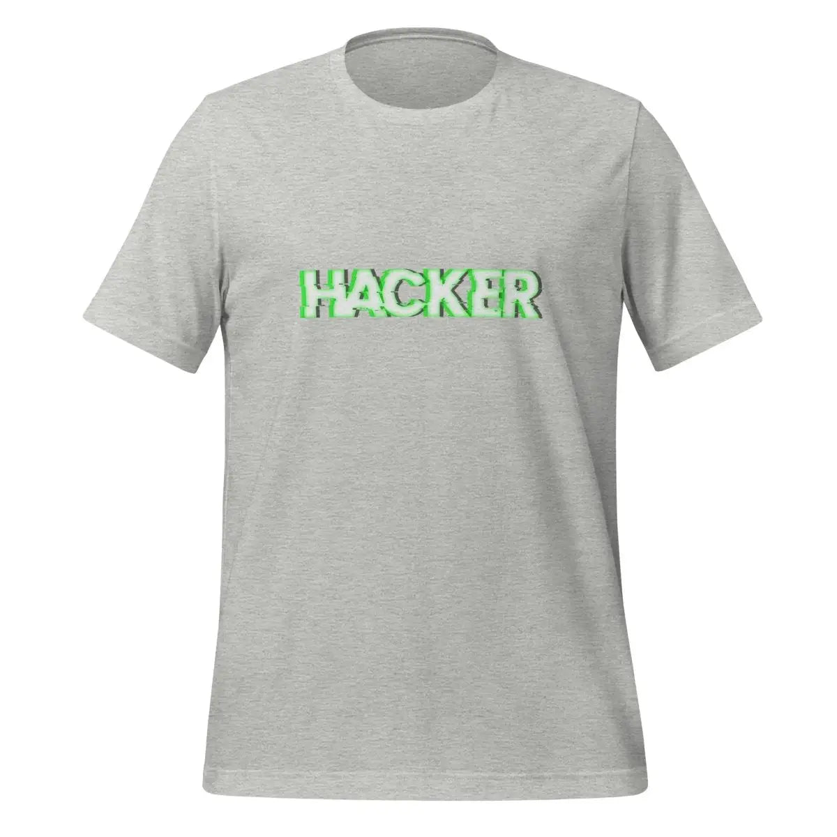 HACKER Glitch T-Shirt (unisex) - Athletic Heather / M