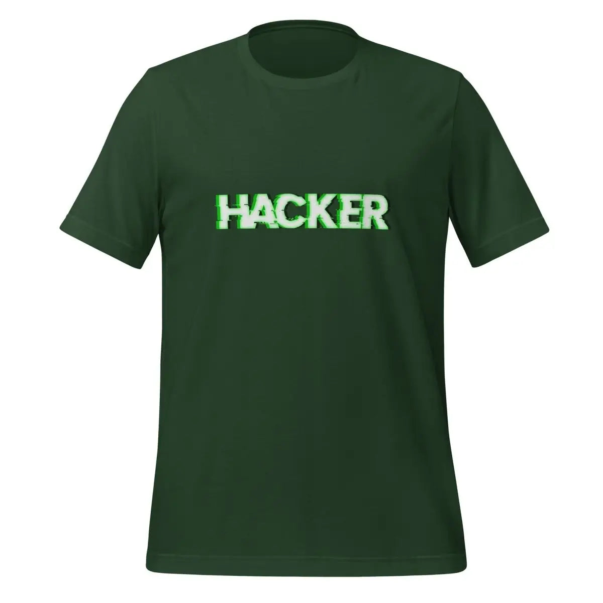 HACKER Glitch T-Shirt (unisex) - Forest / M