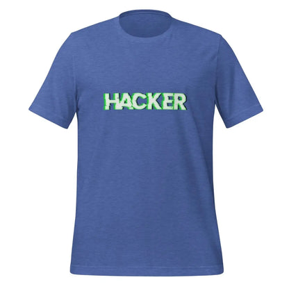 HACKER Glitch T-Shirt (unisex) - Heather True Royal / M