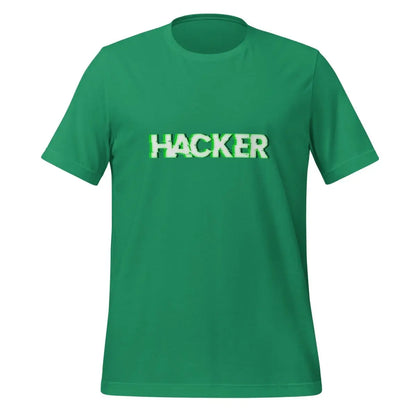 HACKER Glitch T-Shirt (unisex) - Kelly / M