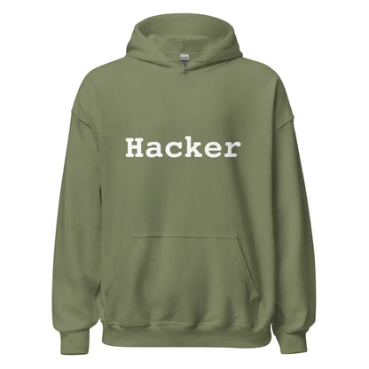 Hacker Hoodie (unisex) - Military Green / M