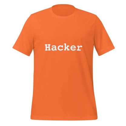 Hacker T-Shirt (unisex) - Orange / M