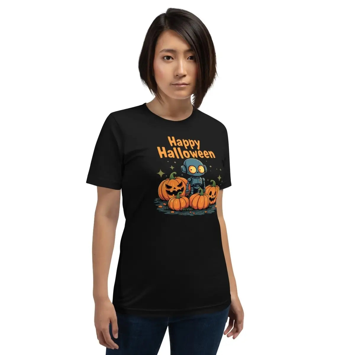 Happy Halloween Robot T-Shirt (unisex) 🎃