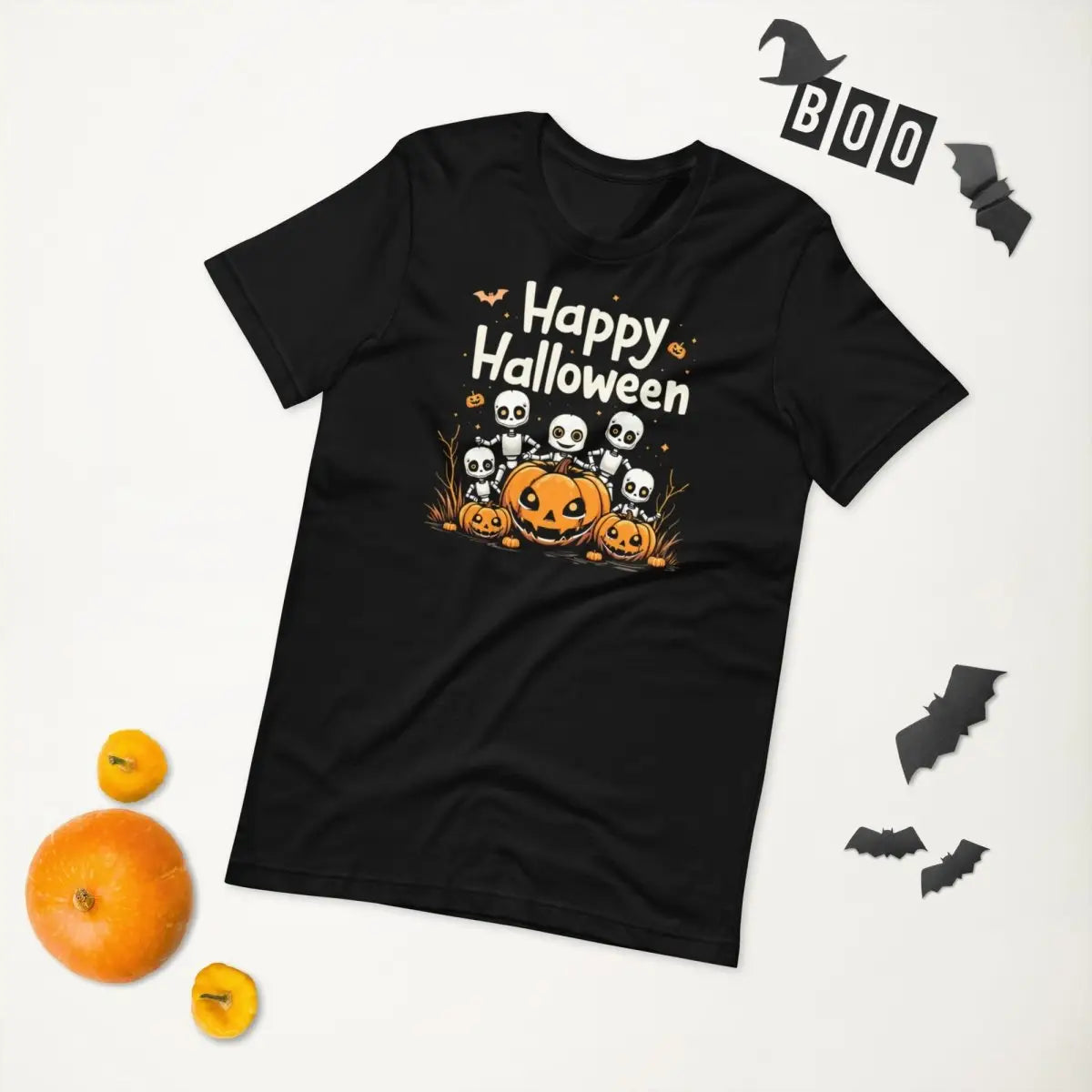 Happy Halloween Robots T-Shirt 2 (unisex) 🎃