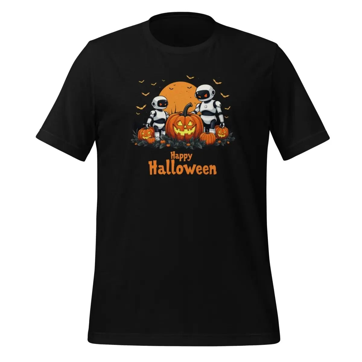 Happy Halloween Robots T-Shirt 3 (unisex) 🎃 - Black / M