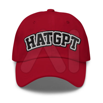 HatGPT Embroidered Cap 2 - Cranberry