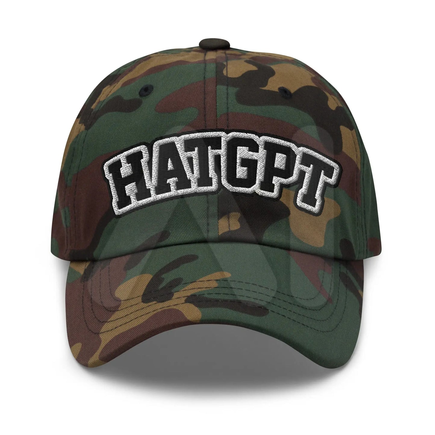 HatGPT Embroidered Cap 2 - Green Camo