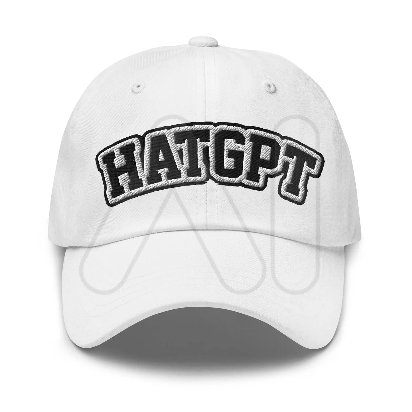 HatGPT Embroidered Cap 2 - White