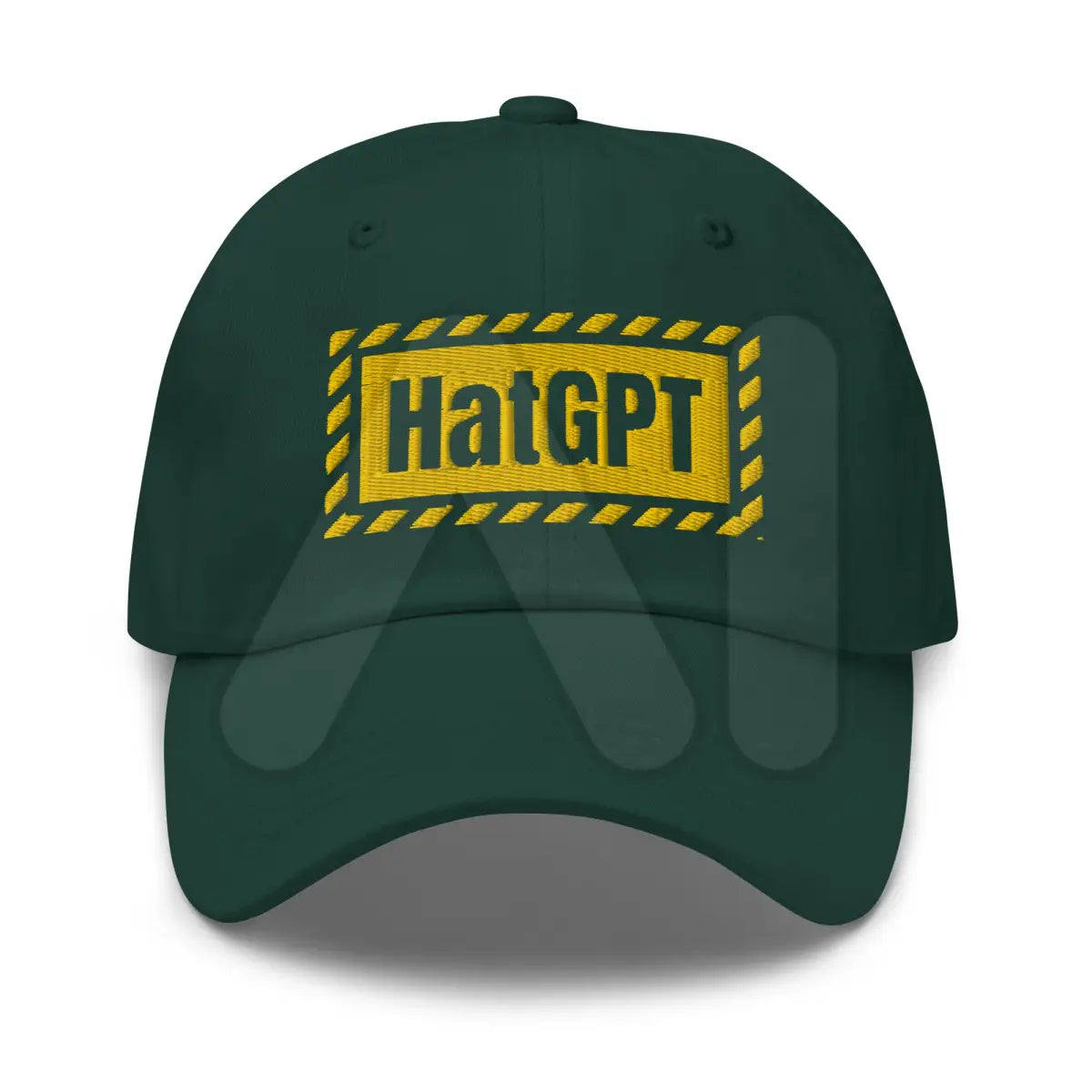 HatGPT Warning Embroidered Cap - Spruce