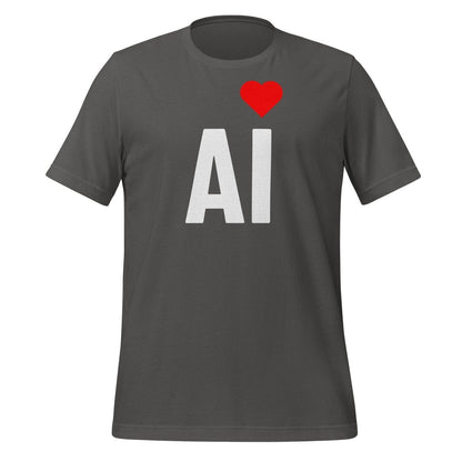 AI Heart T - Shirt (unisex) - Asphalt - AI Store