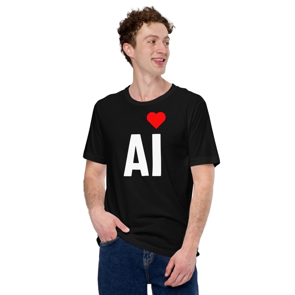 AI Heart T - Shirt (unisex) - Black - AI Store