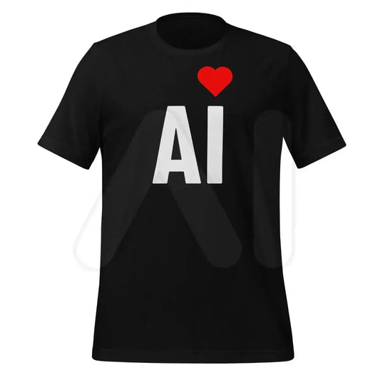 AI Heart T-Shirt (unisex) - Black / M