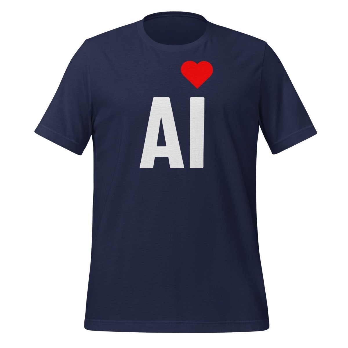 AI Heart T - Shirt (unisex) - Navy - AI Store