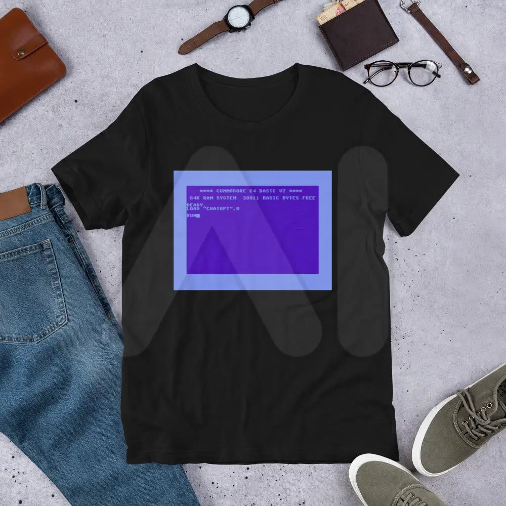 How to Run ChatGPT on a Commodore 64 T-Shirt (unisex)