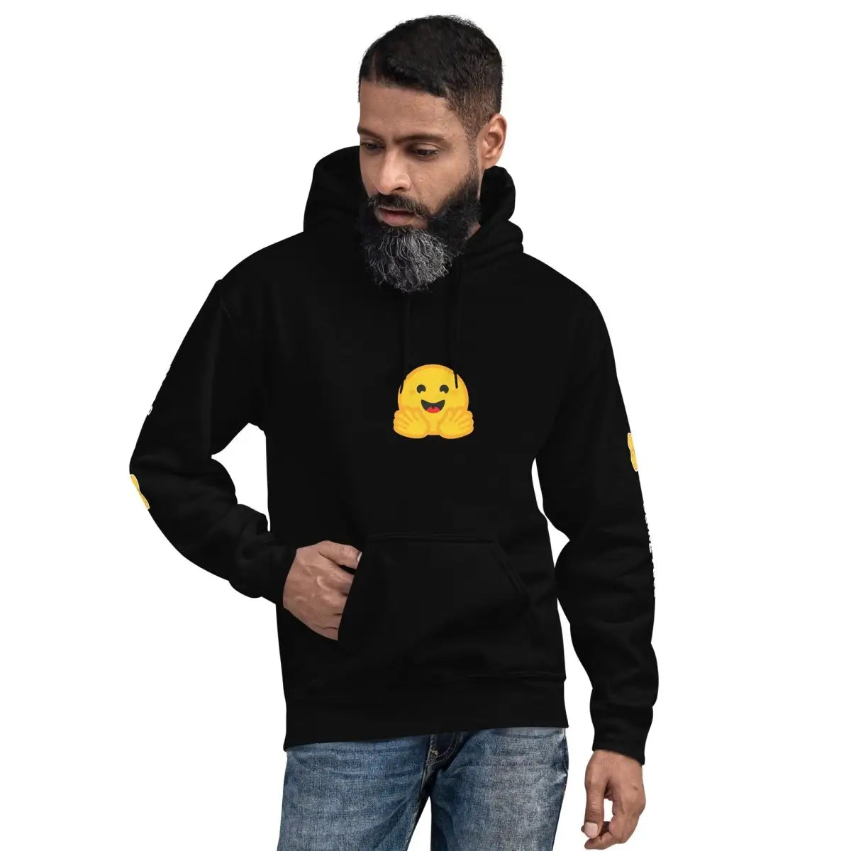 Hugging Face Icon and Logos Hoodie (unisex)